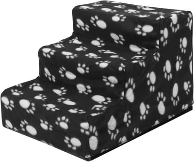 Huisdier Ladder - Honden trapjes - Huisdieren helpen - Antislip oppervlak - 30 x 35 x 30 cm - Grijs