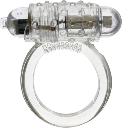 Seven Creations - Viberende Cockring - Rekbaar - Transparant