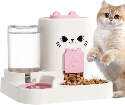 Automatische Voerbak - Voer Dispenser - Katten Voeren - Dubbele Sealing - 10 Dagen Capaciteit - Multicolor