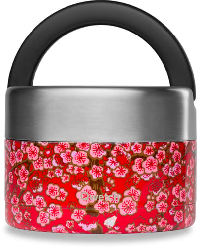 Qwetch Lunchbox handvat Geïsoleerd - Flowers Rood