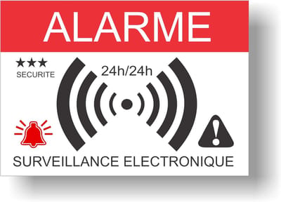 Afschrikmiddel Alarm Stickers - Set van 12 - Elektronische Bewaking voor Beveiliging van Huis en Kantoor