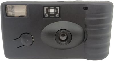 Wegwerp Camera - Eenmalige Camera - Momenten Vastleggen - Ingebouwde Flitser - 17 Vellen Film - Zwart