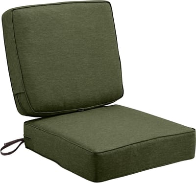 Patio Kussenset - Tuinkussens Stoel Rug - Buiten Meubilair - Waterbestendig FadeSafe Stof - 25x25x5 Inch Zitting 25x22x4 Inch Rug