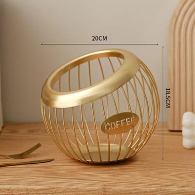 Creatieve Mand IJzeren Koffiecapsule Organizer Opberg Diagonale Mand Huishoudelijke Artikelen Woonkamer tafel opbergmand
