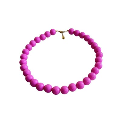 FlowJewels - XL-kralenketting-fuchsia