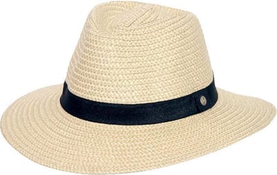 Braided Fedora – Strohoed Dames UV Werend UPF50+ - Maat: M-L: 58 cm - Naturel