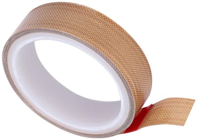 Dailygoods - PTFE-tape Rol - Hittebestendige Tape - Thermische Isolatie - 0.18mm x 25mm x 10m - Afdichtingstape - Geschikt voor Elektronica en Industrie