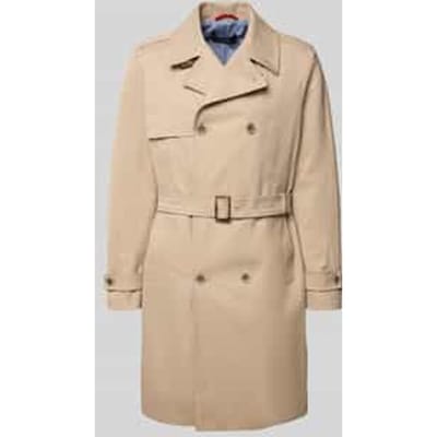 regular fit trenchcoat met reverskraag model 'Aberdeen'