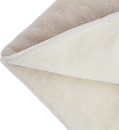 Dekbed 100% Wol - Dubbelzijdig - Puur Australische Merino & Kameel Blend Idílico – Beige Wit Premium Wollen Deken OnceDoce® 2 x 450 g/m² - Warm Ademend Zacht – Woolmark ® Keurmerk - Wasbaar – 160x200cm