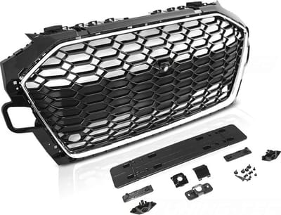 Auto grille - geschikt voor Audi A4 B9 20- LPDC - chroom zwart