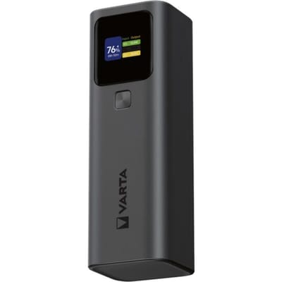 Externe Batterij Varta High Speed, 27000mAh, 140W, QC + PD, 1 x USB-A - 2 x USB-C, Zwart