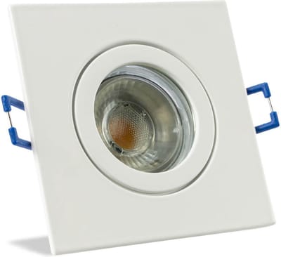 IP44 LED Inbouwspot Gemma - badkamer of buiten - Vierkante spot - Wit - Koel Wit - 4000K - 3Watt - Philips