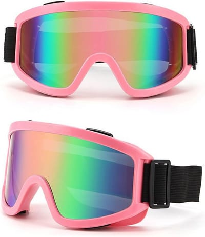 Skibril - Sneeuwbril - Wintersport - Anti-condens UV-bescherming - 175 x 9 cm - Roze