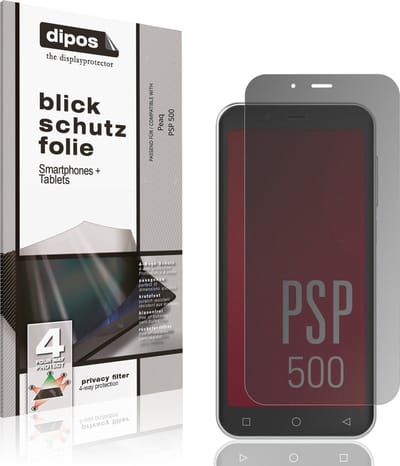 dipos – Matte Privacy Screenprotector geschikt voor Peaq PSP 500 | Anti-Spy Beschermfolie