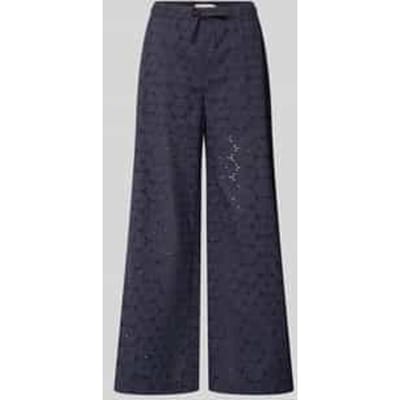 Stoffen broek met ajourwerk