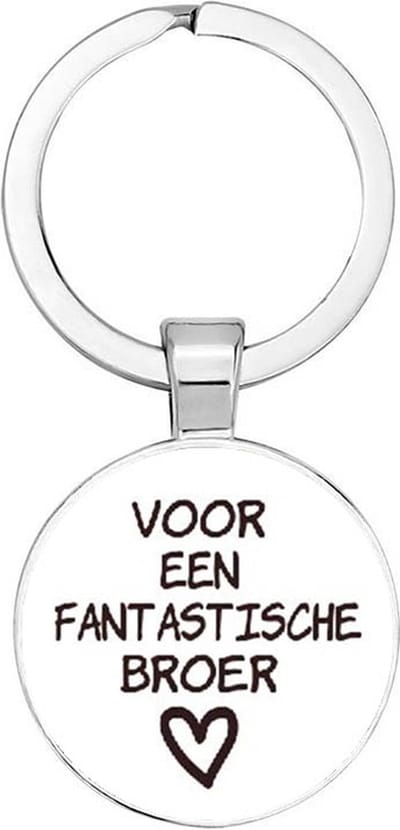 Akyol - Voor een fantastische broer Sleutelhanger - liefde - de liefste broer - familielid - cadeautje voor broer - familie - beste ooit - cadeau - verjaardag - kado - geschenk - gift - verrassing - liefste ooit - 2,5 x 2,5 CM