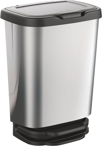 Pedaalemmer met deksel - Kunststof Vuilnisbak 20L voor Keuken - Motief Fresh Today