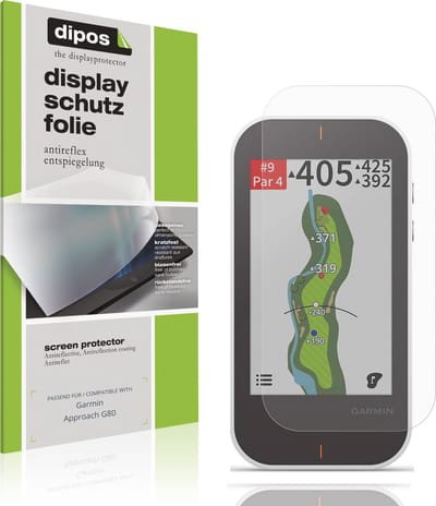 dipos – 2x Matte Beschermfolie geschikt voor Garmin Approach G80 | Krasbestendige & antireflecterende Screenprotector Ultra-Thin