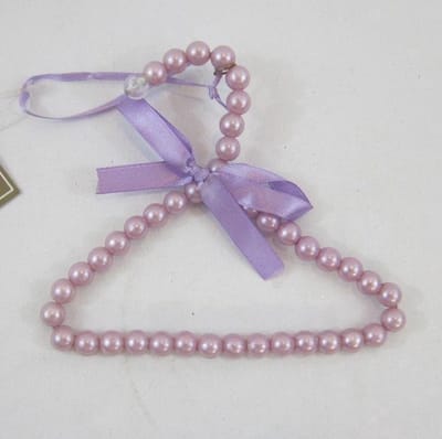 ZoeZo Design - 8 stuks - Kersthanger - boomhanger - kerst - wit - roze - assorti - 14,5 x 12 cm - kledinghangertje