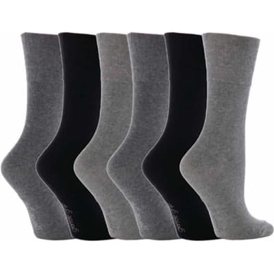 Zachte Grip - 6 Paar Dames Zachte Grip Niet-Elastische Sokken - GG12