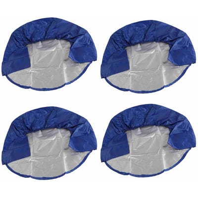 4 stuks 32 inch Wielbandhoezen Wielhoezen voor Camper Vrachtwagen Auto Trailer Zwart