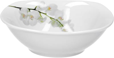 Graansaladekom Vanda witte orchidee 14,3cm