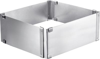 Westmark Bakframe, Verstelbaar: 15,5 - 28 cm, Extra Hoog: 8 cm, Roestvrij Staal, Zilver, 31332260