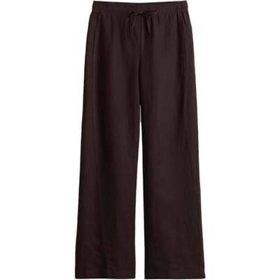 Linnen broek met elastische band model 'Mileni resort'