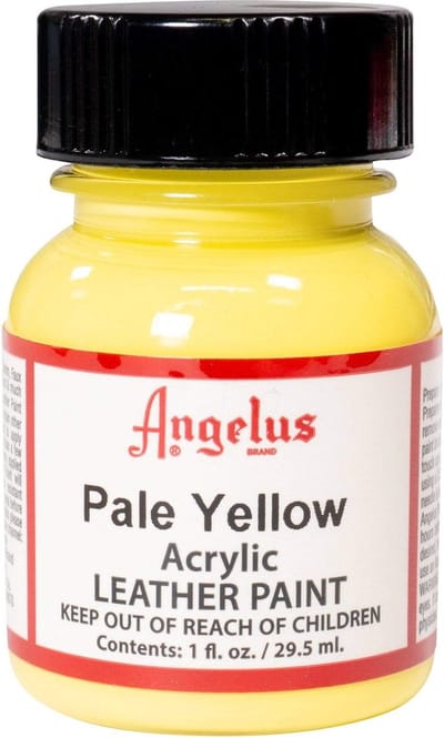 Angelus Leather Acrylic Paint - textielverf voor leren stoffen - acrylbasis - Pale Yellow - 29,5ml