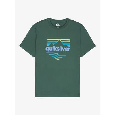 Quiksilver Ev Horizon Fade T-shirt Met Korte Mouwen Groen M Man