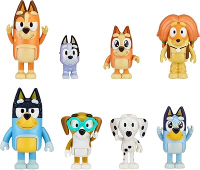 Bluey Familie Figuurpakket Speelgoed voor Kinderen - Heeler Figuur Set