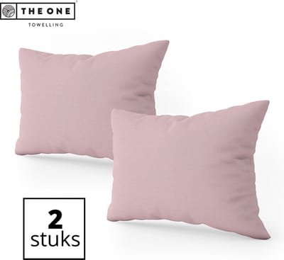 The One Bedding Kussenslopen set - 60 x 70 cm - 2 Stuks - Beddengoed - Katoen/Satijn - Lichtpaars
