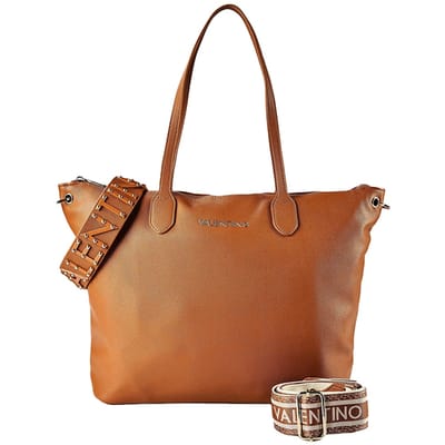 VALENTINO shopper Dea Re Shopping Bag Cuoio Lichtbruin