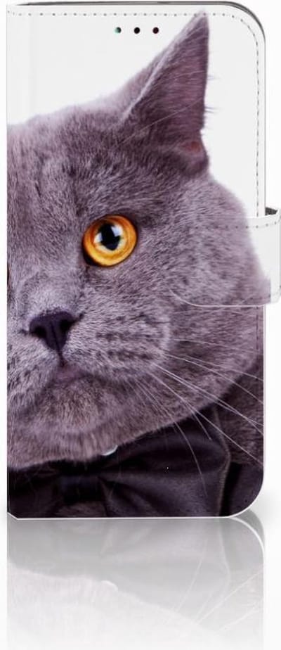 Samsung Galaxy A40 Telefoonhoesje met Pasjes Kat