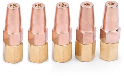 Lasmondstukken Set - Brandertips Houder - Metaal Bewerken - Hittebestendig Metaal - 5 stuks - Koper
