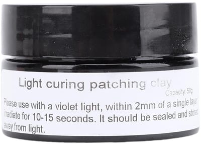 Dailygoods- Lichtuithardende Vulmiddel 50G - Snelle Uitharding - Multi Functioneel - Reparatie/Modellering - Hoge Hardheid - Geschikt voor 3D Printen - Lichtuithardende Klei