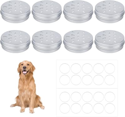 8 Stuks Honden Geurtraining Dozen met 20 Plakpunten, Lege Geurdozen voor Neustraining, Geschikt voor Honden en Training van Geurherkenning