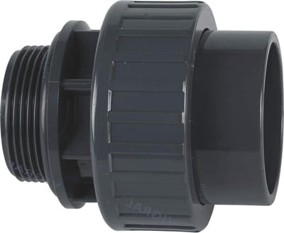 Plimat PVC kleeffitting 50 mm T-stuk-boog buis hoek dop schroefverbinding met O-ring - 2 inch