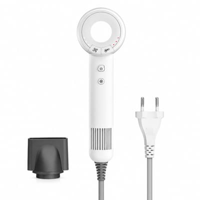 Haardroger - 1600 W 220 V - borstelloze motor met ionenfunctie en constante temperatuur - hol ontwerp S9 wit - geschenkverpakking mogelijk