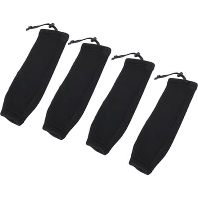 4 PIÈCES Housse de Pare-chocs de Bateau Anti-abrasion Manches Protectrices pour Pare-chocs de Quai Marin Style Tube à Corde Centrale Double Œillet black