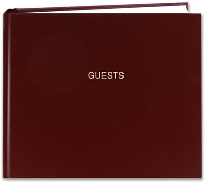 Gastenboek 120 pagina's zwart hardcover gastenboek logboek gastenregistratie