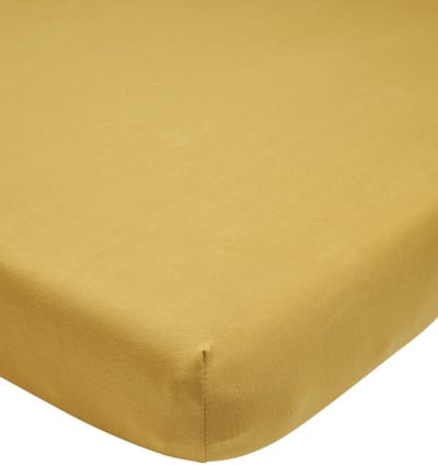 Meyco Home Uni hoeslaken twijfelaar - honey gold - 120x200cm