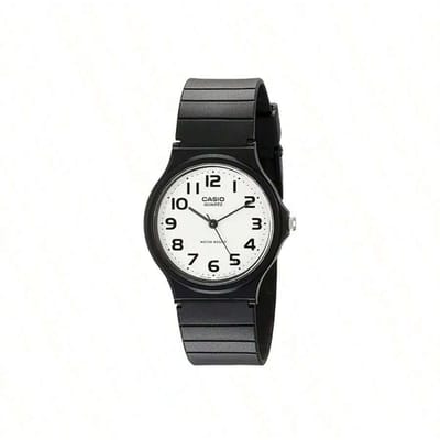 Casio YOUTH Serie: Klassiek, Eenvoudig, Internetberoemd Zwart Horloge Kwarts Uurwerk, Hars Band, Japans-Koreaanse Dameshorloge, Wijzerplaat, MQ-24-7B2. wit
