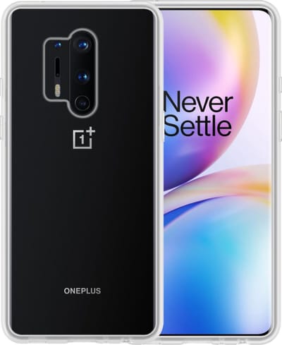 Hoesje - Geschikt voor OnePlus 8 Pro - Sterk & Shockproof - Hoes Cover - Siliconen Case - Telefoonhoesjes - Transparant