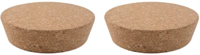 Dailygoods - Set van 2 Taps Toelopende Kurkstoppers voor Flessen