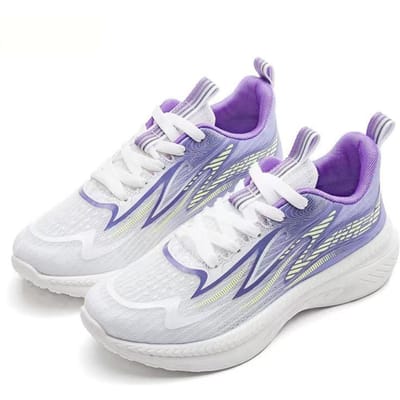 Dames Nieuwe Schoenen voor Lente Mode Casual Schoenen Sneaker Zachte Zool Wandelschoenen Kleurafstemming Ronde Neus Ademend Dames Hardlopen 40 white