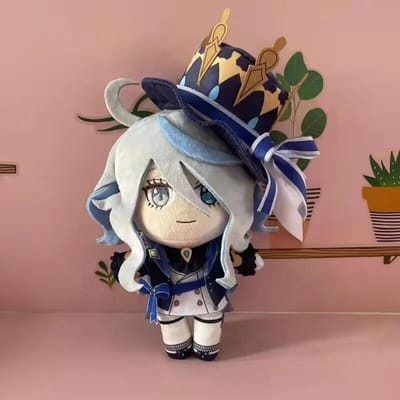 Impact Furina Cosplay Pop Zacht Kussen Focalors Kostuum Cartoon 20Cm Speelgoed Verjaardag Kerstcadeaus Schattig 20cm gray