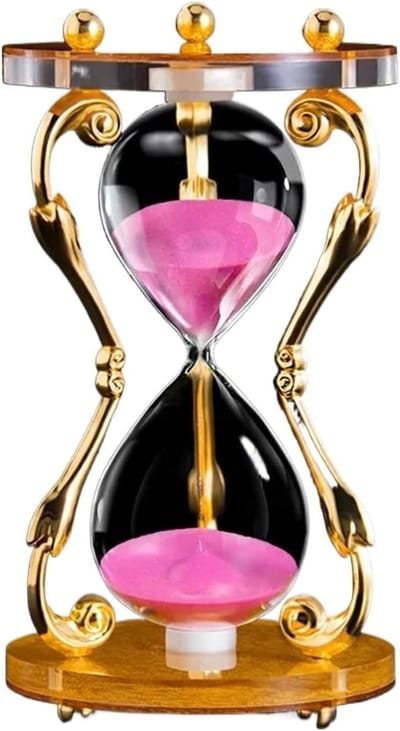 Zandloper Timer - Vintage Decoratie - Tijd Management - Metalen Frame - 30 Minuten - Kleur 5