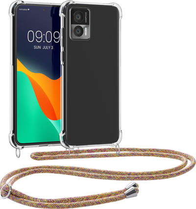 kwmobile telefoonhoesje geschikt voor Motorola Edge 30 Neo - Hoesje met telefoonkoord - Back cover in meerkleurig