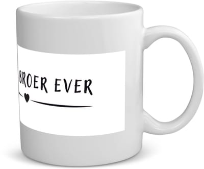 Beste broer ever Mok met opdruk - broer - brother - leuk cadeau voor je broer - 350 ML inhoud